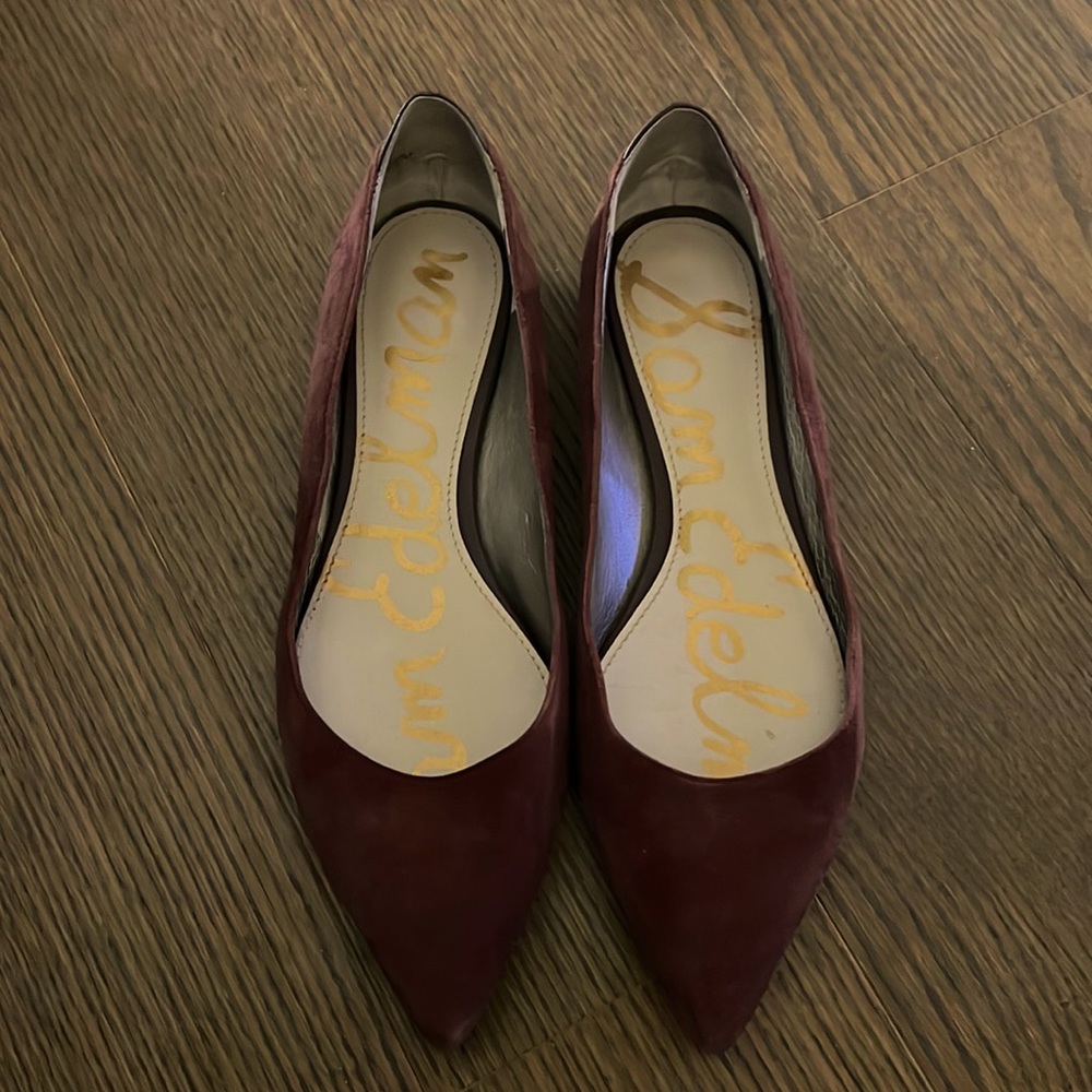 Sam Edelman Suede Pointed-Toe Flat Size 7.5